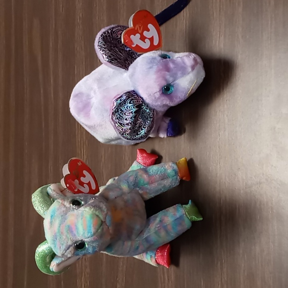 Beanie Babies Ty Zodiac Goat and Rat Set